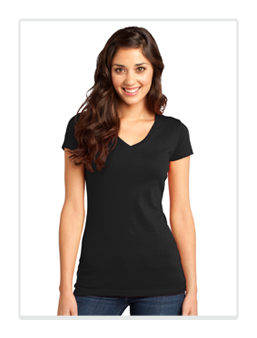 Junior Fine Jersey V-Neck Tee